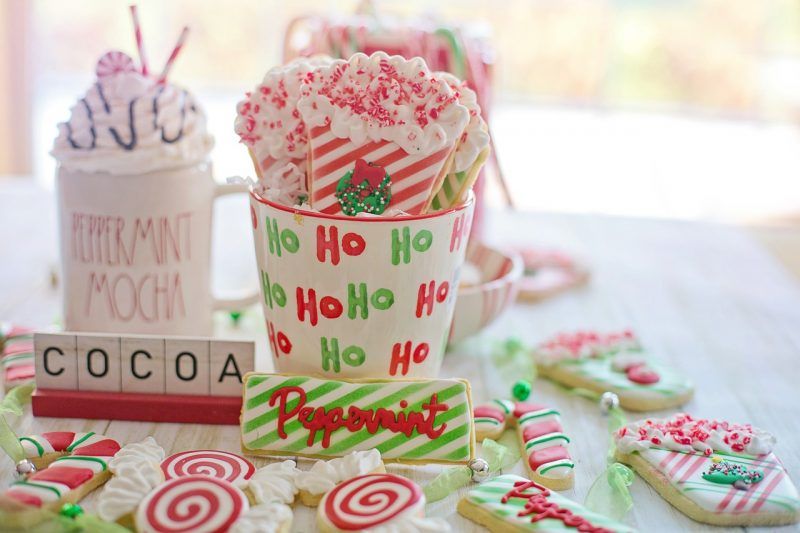 mesa dulce navidad candy bar